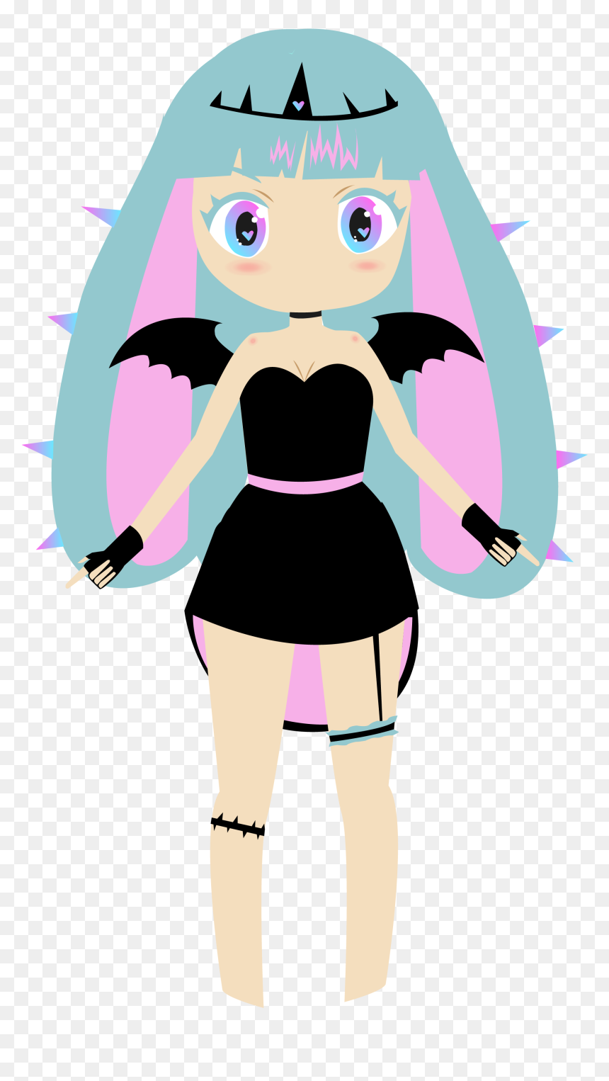 The Pastel Goth Bunny - Illustration, HD Png Download - pastel goth png