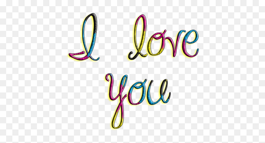 I Love You Png Hd - Calligraphy, Transparent Png - i love you png