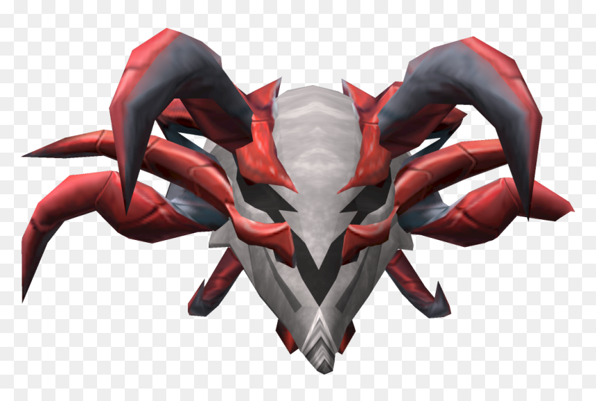 Demonic Skull Detail - Demonic Helm, HD Png Download - red skull png