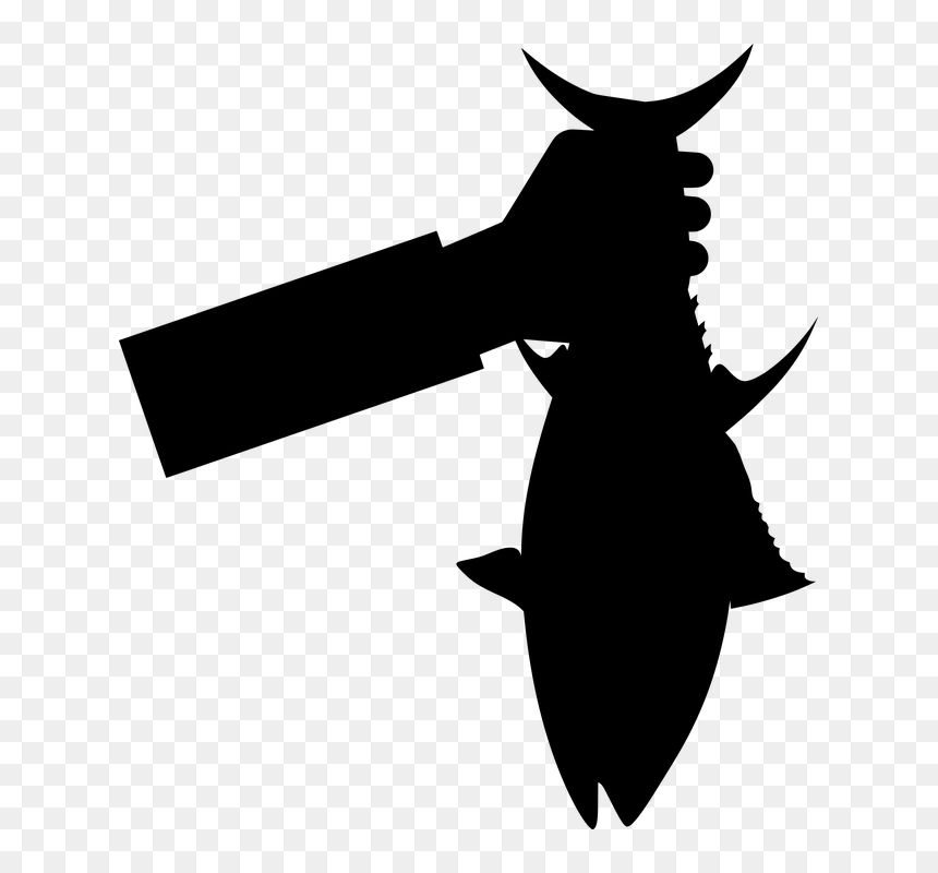 Fisher Silhouette, HD Png Download - fish silhouette png