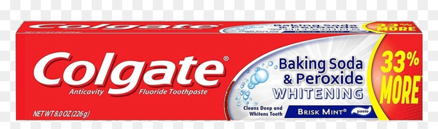 Colgate Tooth Paste Baking Soda Brisk Mint 226 Gm - Colgate Baking Soda And Peroxide Whitening Toothpaste, HD Png Download - baking soda png