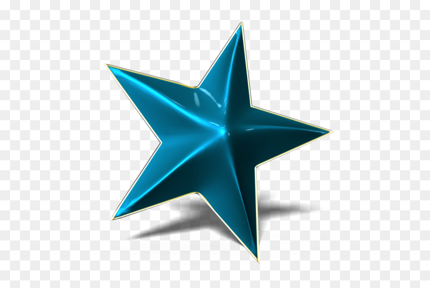 Star 3d Cyan Golden Frame Glossy - Simple Mens Birthday Cake, HD Png Download - golden frame design png