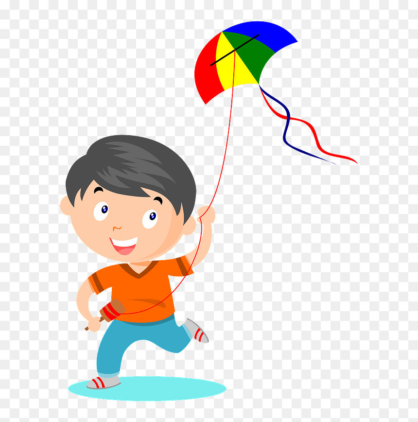 Boy With A Kite Clipart - Happy Makar Sankranti 2020, HD Png Download - kite png