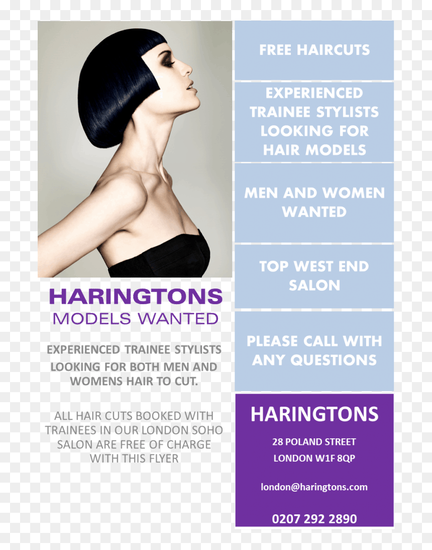 Trainee Models Wanted - Hairdressing Hair Models Wanted, HD Png Download - hairstyle png