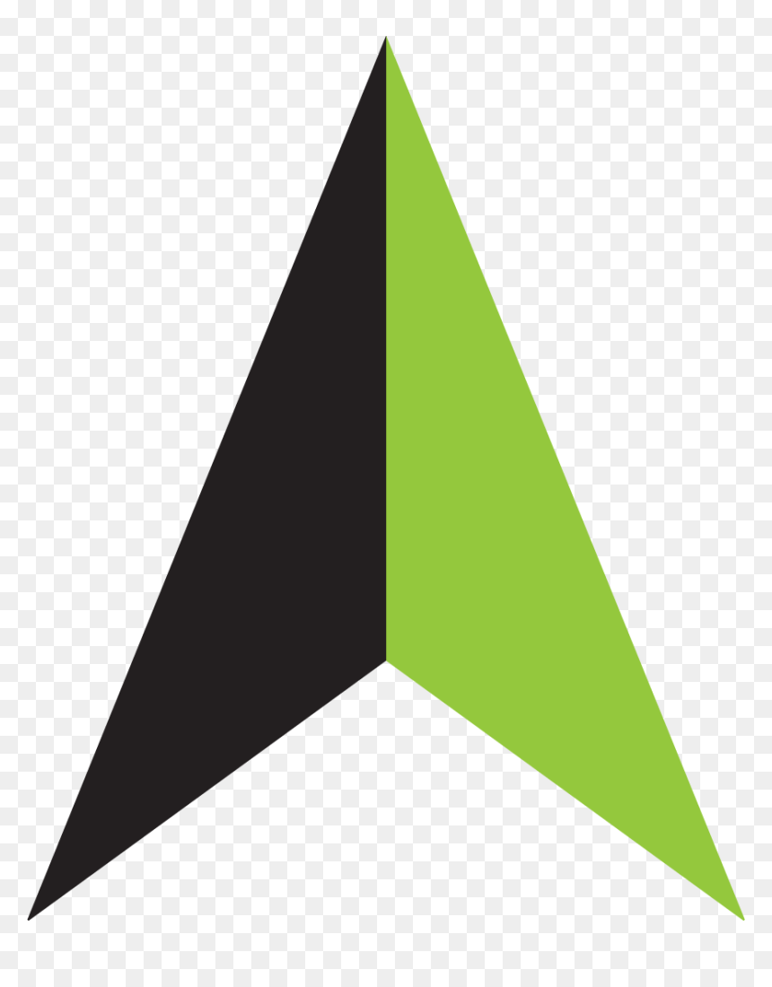 Triangle, HD Png Download - north arrow architecture png