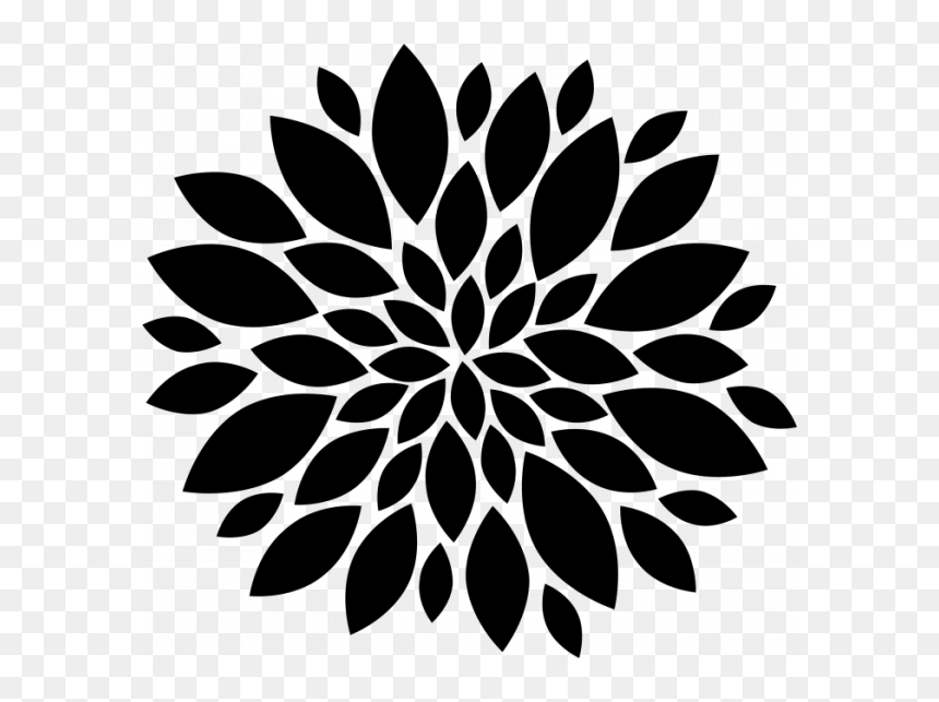 Flower Silhouette, HD Png Download - floral pattern png