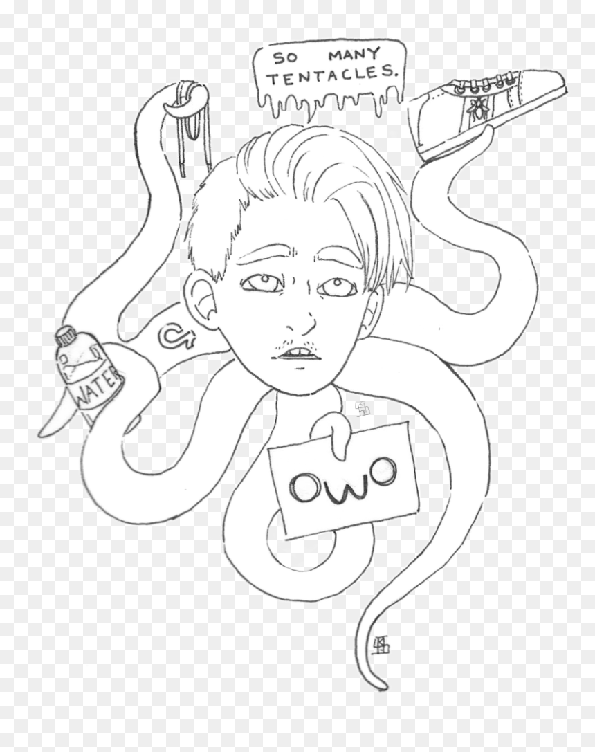 So Many Tentacles - Illustration, HD Png Download - marilyn monroe png