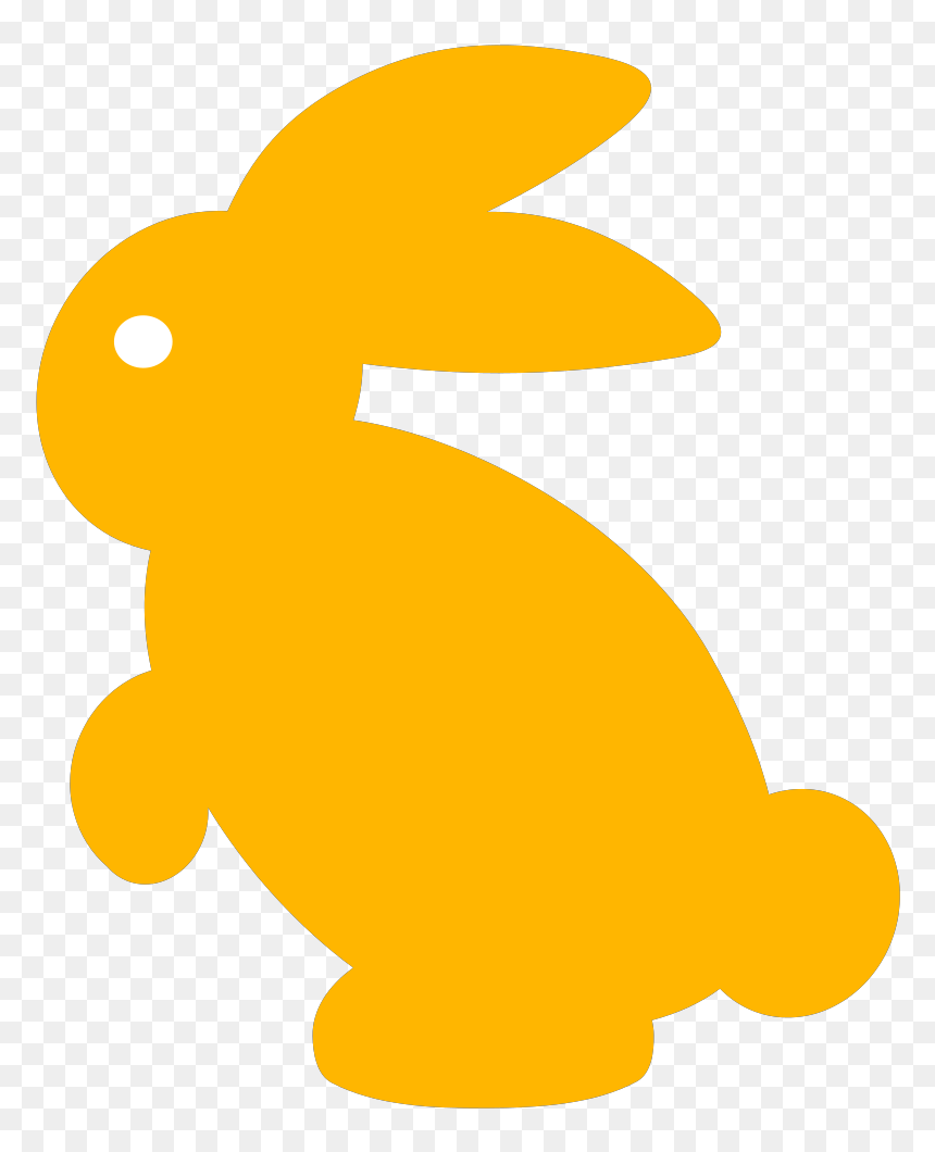Transparent Easter Bunny Silhouette, HD Png Download - fish silhouette png