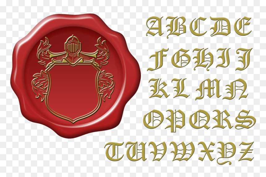 Old English Font, HD Png Download - wax seal png