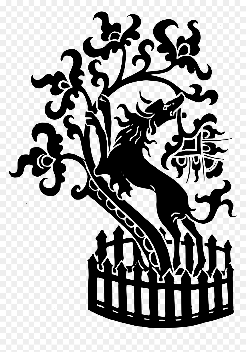 This Free Icons Png Design Of Dog And Tree - Dog Medieval Silhouette, Transparent Png - tree icon png