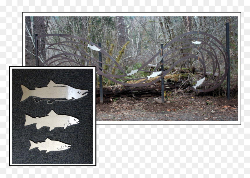 Tfht-02 - Woodland, HD Png Download - fish silhouette png