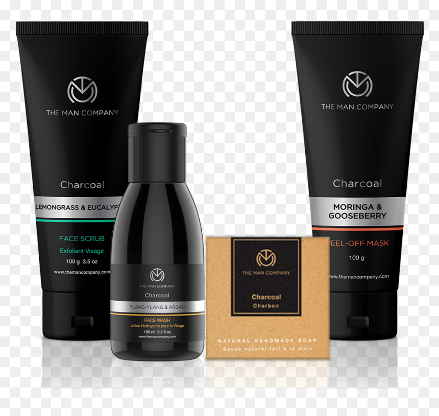 Transparent Charcoal Png - Man Company Charcoal Gift Box, Png Download - cosmetics products png