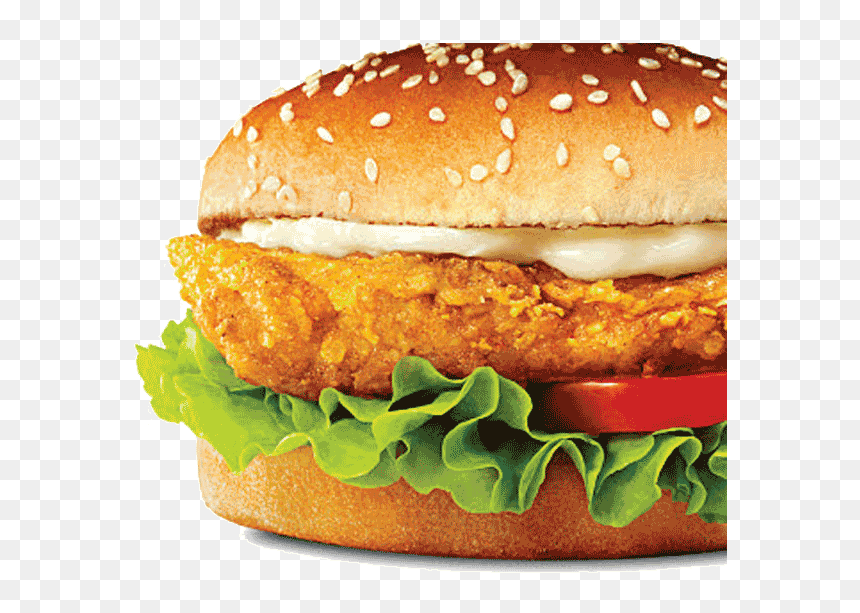 Burger - چکن برگر, HD Png Download - veg burger png