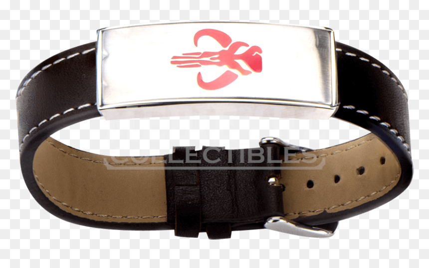 Star Wars Mandalorian Symbol Leather Id Bracelet - Jewellery, HD Png Download - boba png