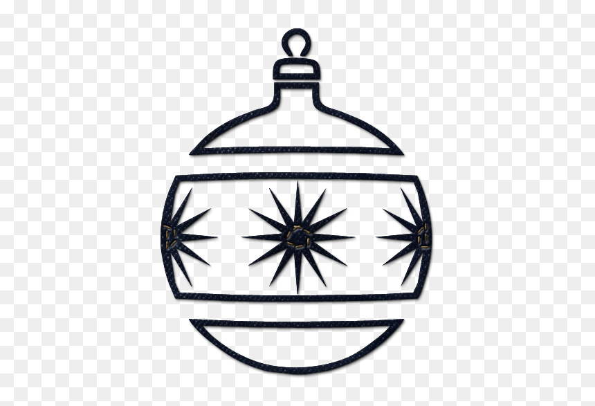 Vector Icon Ornament - Black Christmas Ornament Clipart, HD Png Download - starburst background png