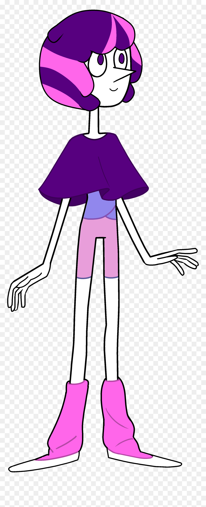 Pearl Clipart Single Pearl - Pink Purple Pearl Steven Universe, HD Png Download - steven universe pearl png