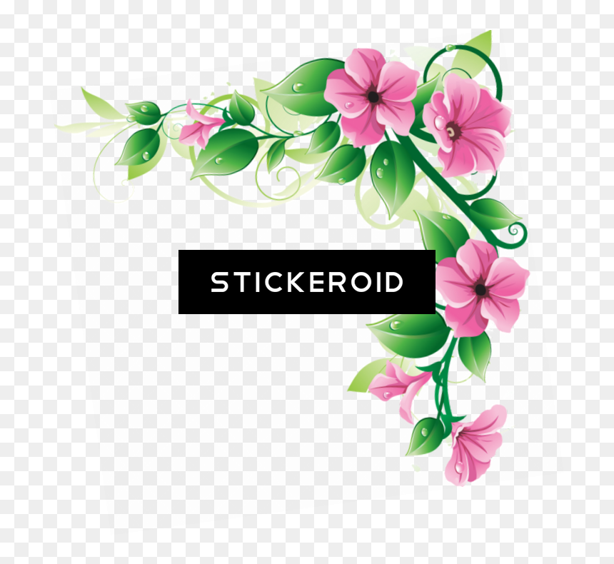 Hd Png Flowers Border , Png Download - Flowers Image Png Hd, Transparent Png - wedding flowers border png
