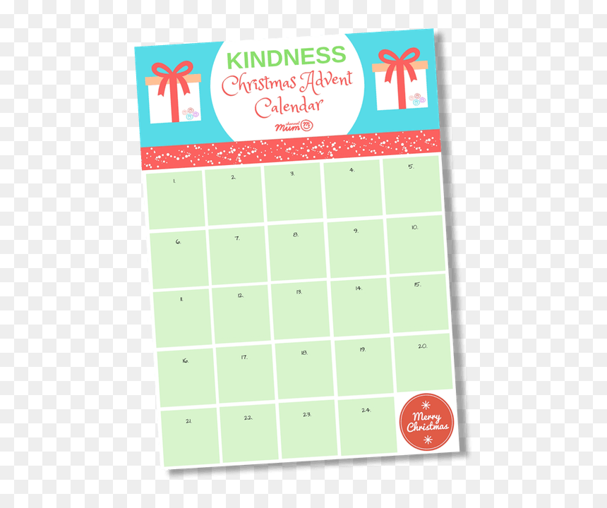 Christmas Clipart Random Acts Of Kindness, HD Png Download - empty calendar png