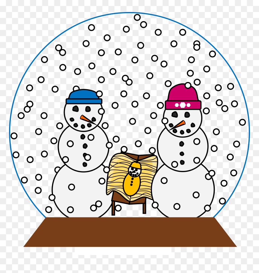 Christmas Snow Globe Clipart Png - December Snow Clip Art, Transparent Png - globe clipart png