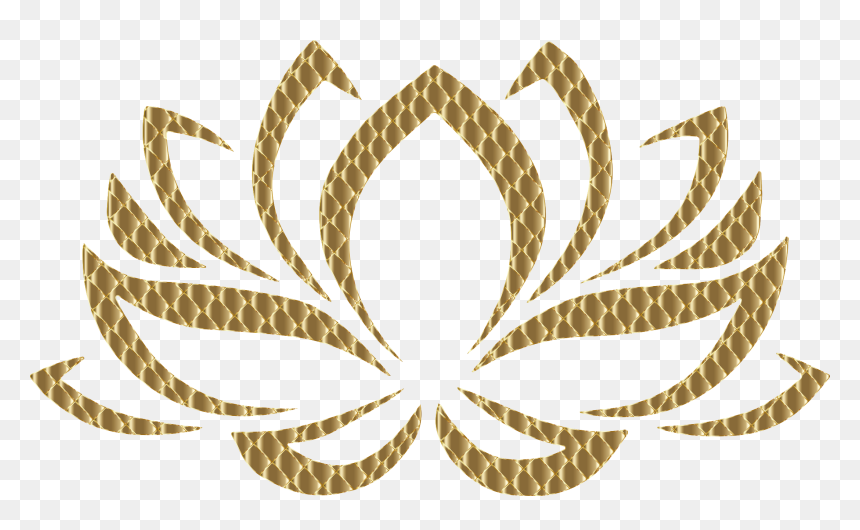 Golden Lotus Flower 4 No Background Clip Arts - Lotus Flower Svg Free, HD Png Download - png flowers background images