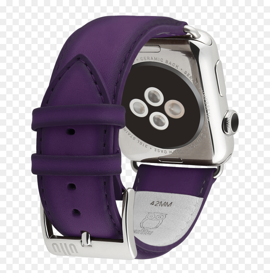 Leather Band For Apple Watch 42mm Stainless Steel Hand - Woodland Camo Apple Watch Band, HD Png Download - steel png