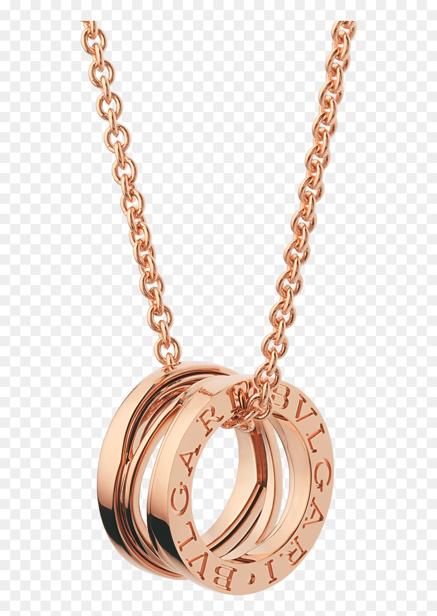 Bvlgari Rose Gold Necklace, HD Png Download - png jewellers necklace designs