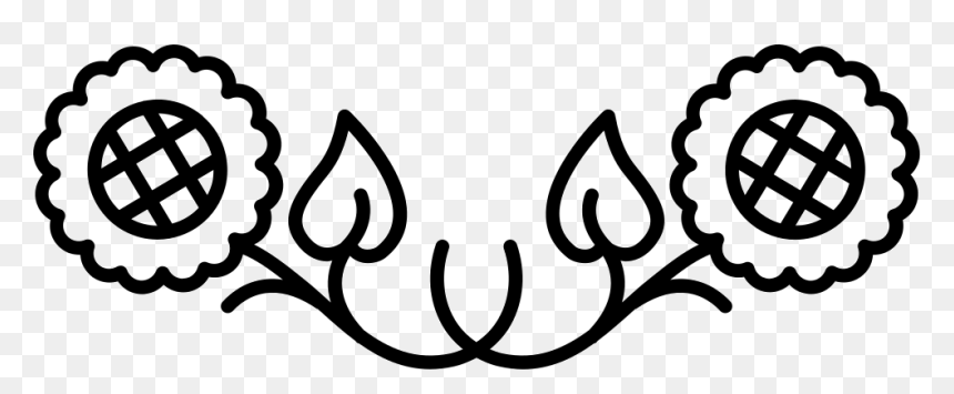 Two Flowers Floral Design - Floral Shapes, HD Png Download - floral design png file