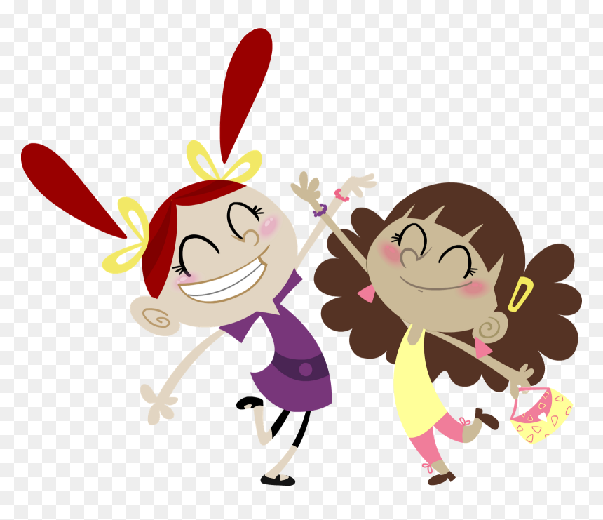 Best Friends Forever Cartoon Desktop Wallpaper Clip - Cartoon Happy Birthday Sister, HD Png Download - friends forever png