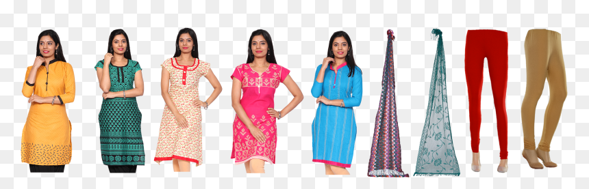 Lollipop 5 Readymade Cotton Kurtis With Assorted 2 - Readymade Dress Png, Transparent Png - kurti png