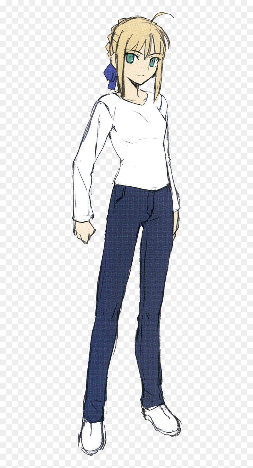 Saber New Casual - Casual Fate Saber, HD Png Download - saber png