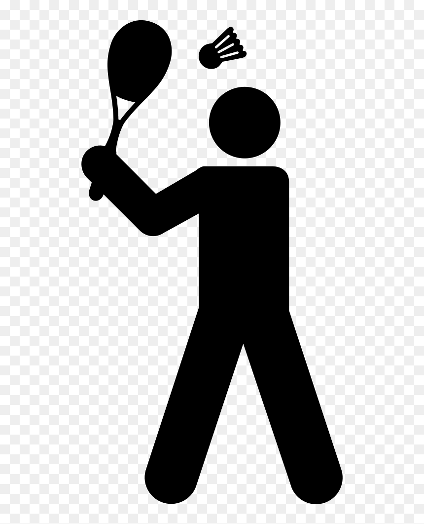 Badminton Player - Baseball Diamond Clip Art, HD Png Download - badminton player png