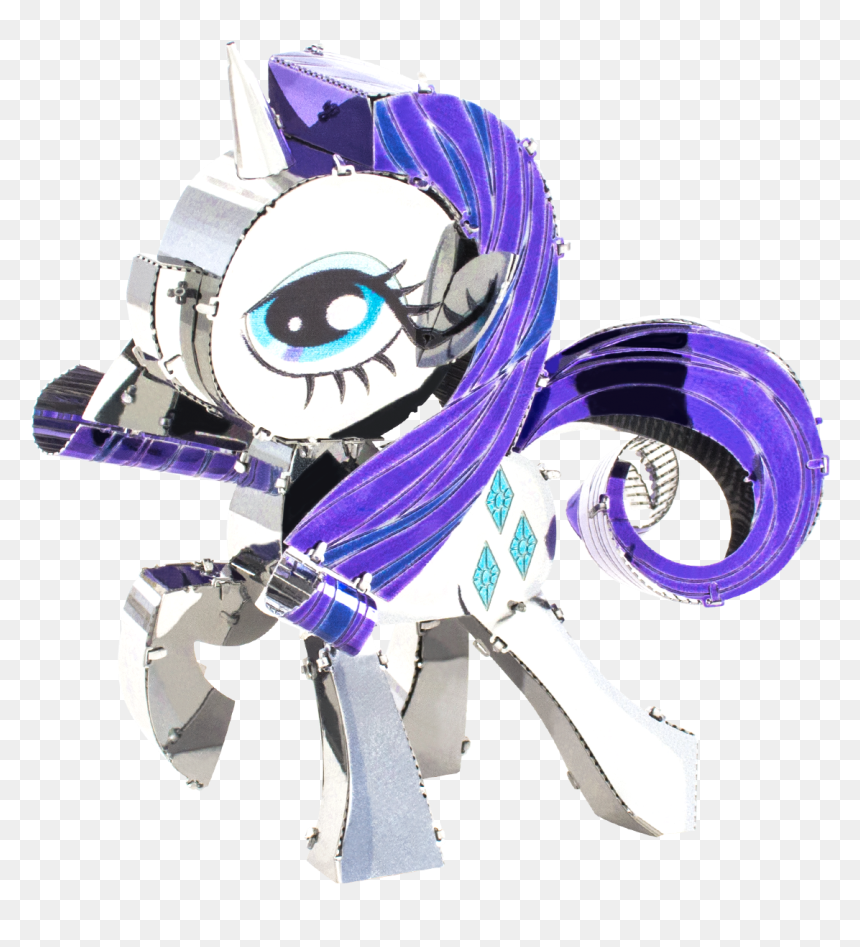 Metal Earth My Little Pony, HD Png Download - rarity png