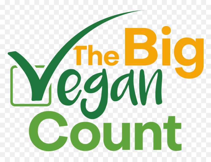 The Big Vegan Count Logo - Graphic Design, HD Png Download - vegan png