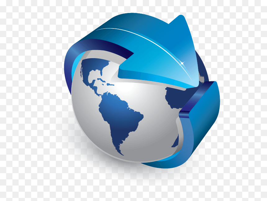 Transparent Globe Logo Png - Globe With Arrow Logo, Png Download - world globe logo png