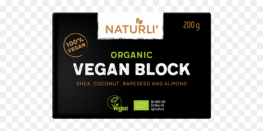Naturli Organic Vegan Block, HD Png Download - vegan png