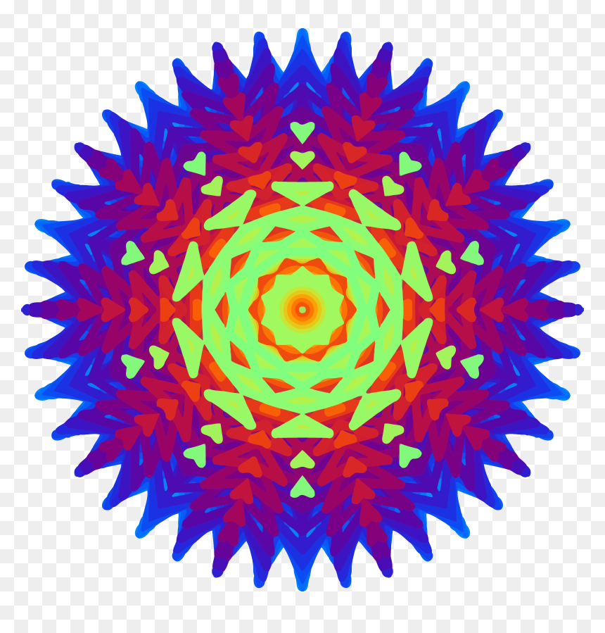 Colourful Mandala 3 Clip Arts - Новинка Пнг, HD Png Download - colourful floral design png