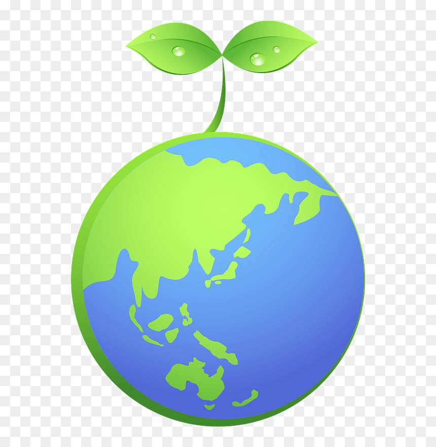 Earth Sprout Ecology Clipart - Earth, HD Png Download - sprout png