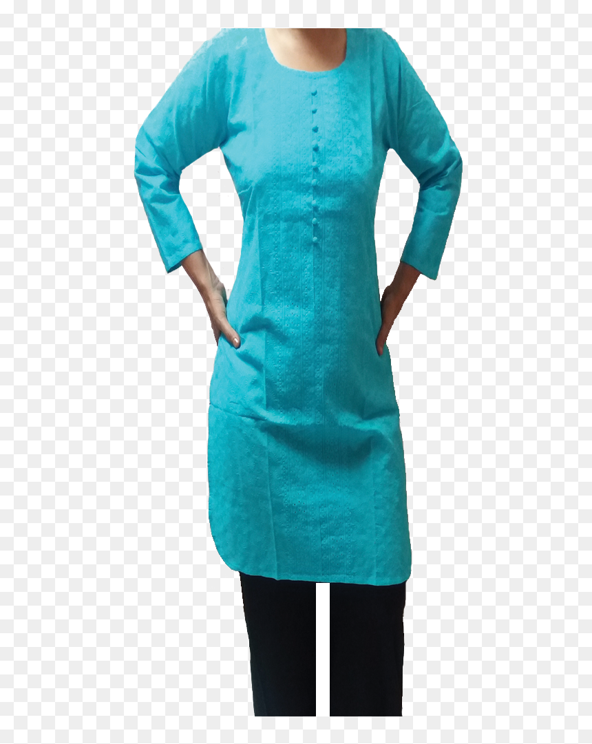 Long Cotton Kurti, Long Cotton Kurti Suppliers And - Kurta, HD Png Download - kurti png