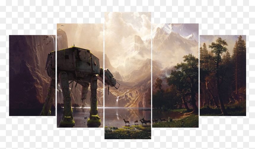 Transparent Art Canvas Png - Star Wars Nature Art, Png Download - scenery png