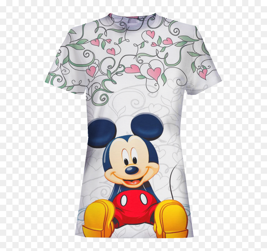 Anime Mickey Mouse 3d T-shirt - Png File Mickey Mouse Png, Transparent Png - happy birthday png images 3d
