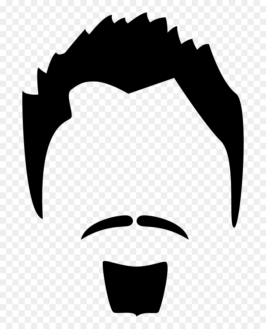 Human Male Hairs Of The Head - Iron Man Black And White Png, Transparent Png - hairs png