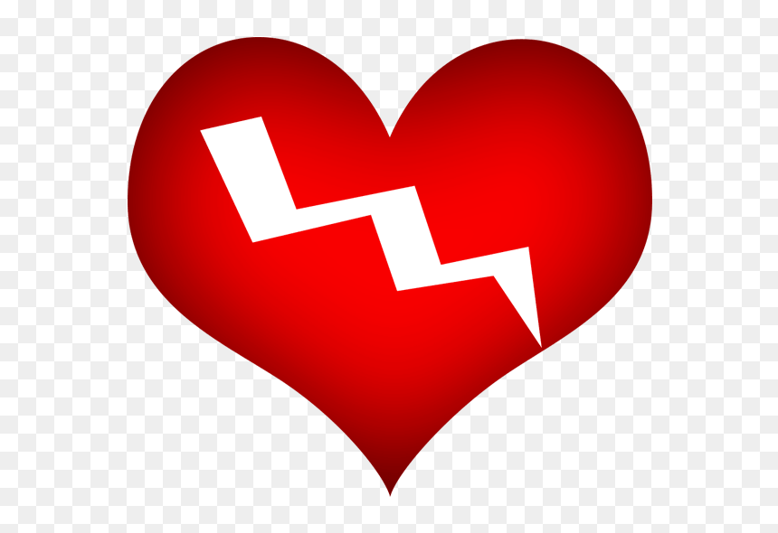 Broken Heart Png - Heart Break Clip Art, Transparent Png - wedding heart design png