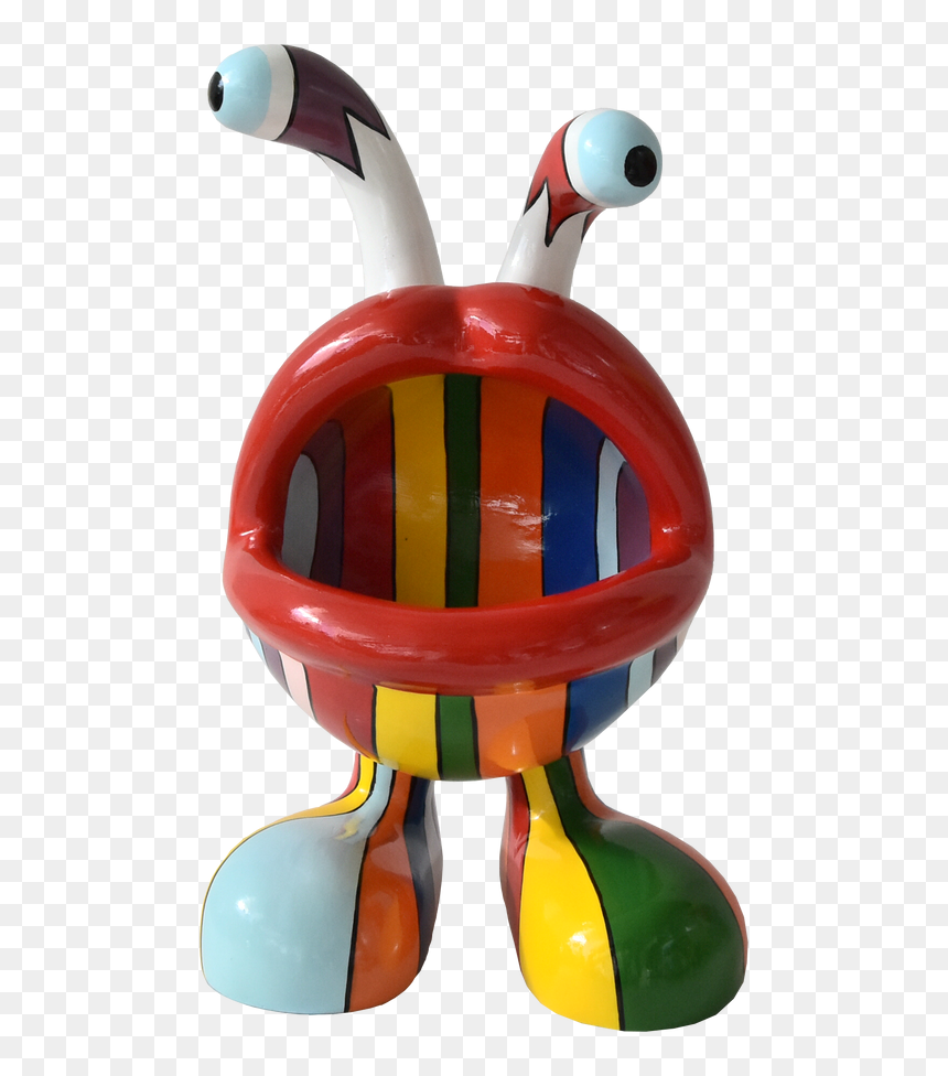 Colourful Fibreglass Sculpture Of Original Design - Baby Toys, HD Png Download - colourful floral design png