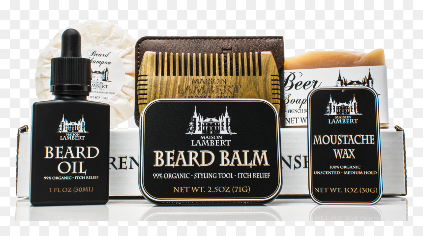 Maison Lambert Ultimate Beard Kit Kraft Box , Png Download - Maison Lambert Beard Kit, Transparent Png - beard styles png
