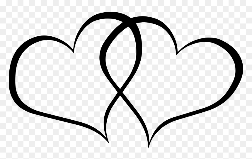 Library Of Two Hearts Clip Art Png Files Â, Transparent Png - wedding heart design png