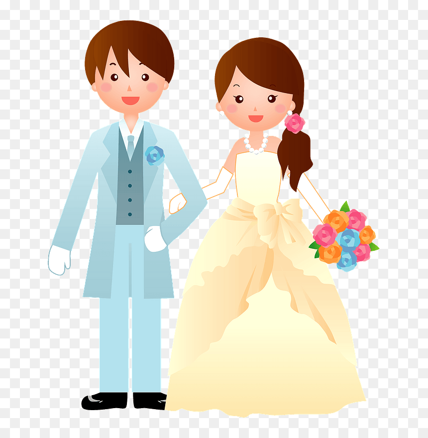 Bride Groom Wedding Clipart - Wedding, HD Png Download - wedding cliparts png