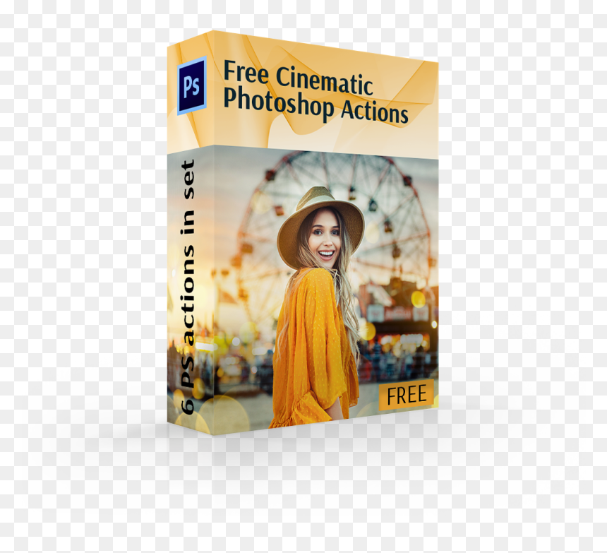 Vsco Photoshop Actions Cover Box Girl - Flyer, HD Png Download - girl png for photoshop