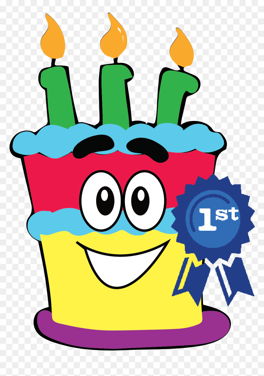 Birthday Cake Clipart , Png Download - Birthday Cake, Transparent Png - 1st birthday candle png
