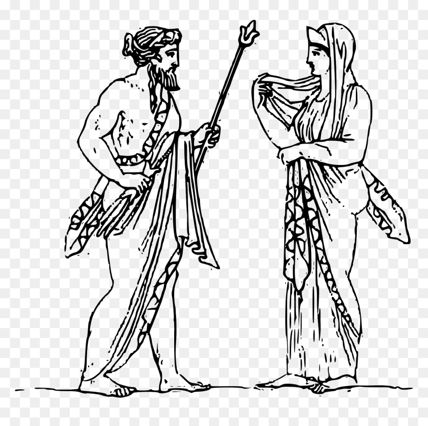 Zeus And Hera Clipart, HD Png Download - god png images