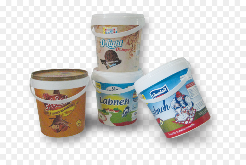 1l Plastic Bucket Supplier Lebanon - Ice Cream, HD Png Download - plastic bucket png